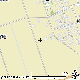 秋田県大館市比内町達子周辺の地図