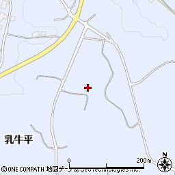 秋田県鹿角市花輪乳牛平144周辺の地図