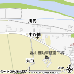 秋田県大館市道目木中谷地周辺の地図