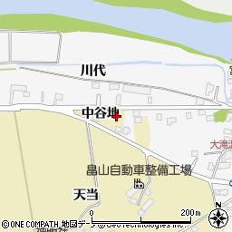 秋田県大館市道目木中谷地17周辺の地図