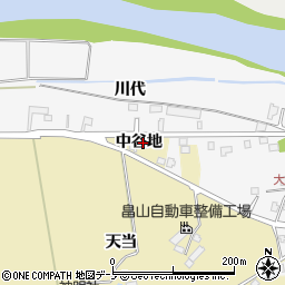 秋田県大館市道目木中谷地18周辺の地図
