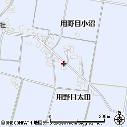 秋田県鹿角市花輪用野目太田周辺の地図