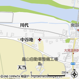 秋田県大館市十二所川代周辺の地図