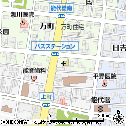 秋北バス株式会社　能代ステーション周辺の地図