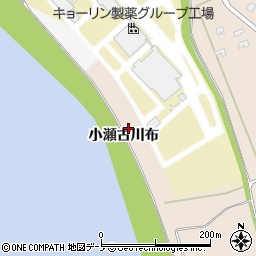 秋田県能代市真壁地小瀬古川布周辺の地図
