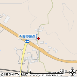 秋田県北秋田市今泉（根立場）周辺の地図