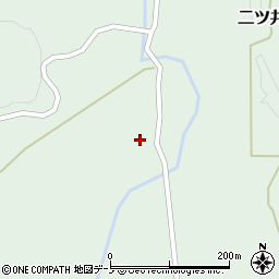 秋田県能代市二ツ井町駒形本沢周辺の地図