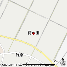 秋田県能代市荷八田周辺の地図