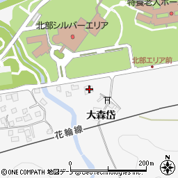 秋田県大館市十二所平内新田301周辺の地図