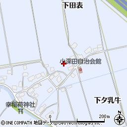 秋田県鹿角市花輪（下田表）周辺の地図