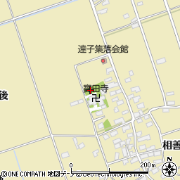 秋田県大館市比内町達子家後周辺の地図