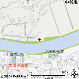 秋田県大館市軽井沢中谷地4周辺の地図