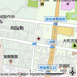 北羽新報社周辺の地図