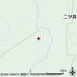 秋田県能代市二ツ井町駒形家前周辺の地図