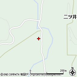 秋田県能代市二ツ井町駒形（家前）周辺の地図