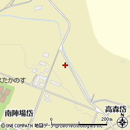 秋田県北秋田市脇神高森岱周辺の地図