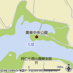 鷹巣中央公園周辺の地図