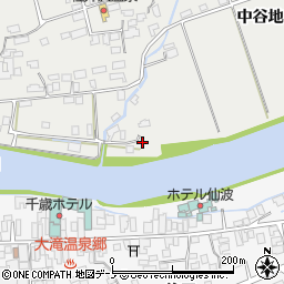 秋田県大館市軽井沢中谷地12-1周辺の地図