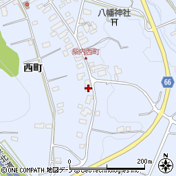 秋田県鹿角市花輪西町110周辺の地図