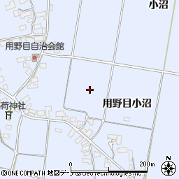 秋田県鹿角市花輪（用野目小沼）周辺の地図