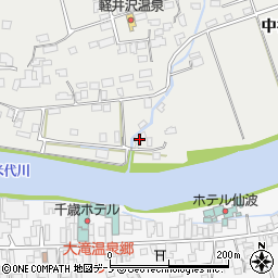 秋田県大館市軽井沢中谷地13周辺の地図