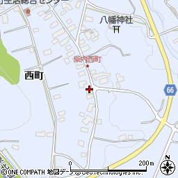 秋田県鹿角市花輪西町107周辺の地図