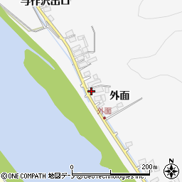 秋田県能代市二ツ井町種外面81周辺の地図