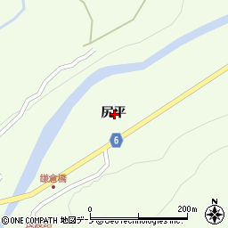 岩手県二戸市浄法寺町尻平周辺の地図