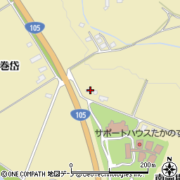 大館ヤクルト　販売株式会社　北秋田センター周辺の地図