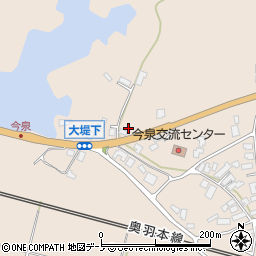 秋田県北秋田市今泉大堤脇周辺の地図