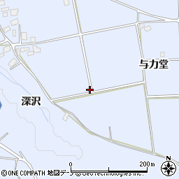 秋田県鹿角市花輪深沢68-1周辺の地図