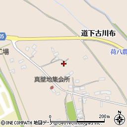 秋田県能代市真壁地下悪土周辺の地図