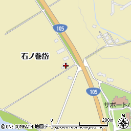 秋田県北秋田市脇神石ノ巻岱191周辺の地図