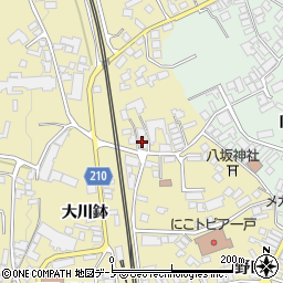 石田新聞店・岩手日報・朝日新聞　一戸販売所周辺の地図
