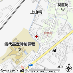 秋田県能代市二ツ井町上山崎3周辺の地図