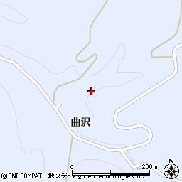 秋田県鹿角市花輪曲沢86周辺の地図