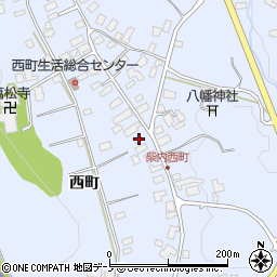 秋田県鹿角市花輪西町176周辺の地図