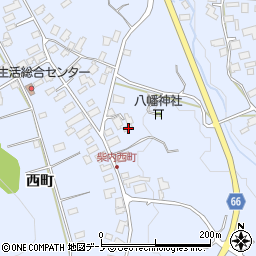 秋田県鹿角市花輪西町73周辺の地図