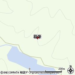 秋田県鹿角市十和田末広葛峯周辺の地図