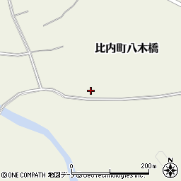秋田県大館市比内町八木橋後畑周辺の地図