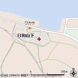 秋田県能代市能代町日和山下11周辺の地図