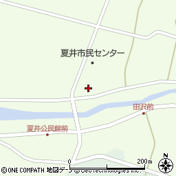 久慈市夏井地区プール周辺の地図