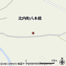 秋田県大館市比内町八木橋外花見周辺の地図