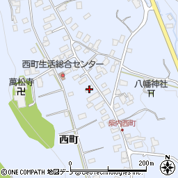 秋田県鹿角市花輪西町205周辺の地図