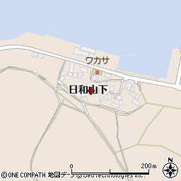 秋田県能代市能代町日和山下22周辺の地図