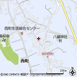 秋田県鹿角市花輪西町70周辺の地図