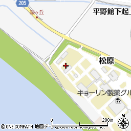 秋田県能代市松原1周辺の地図