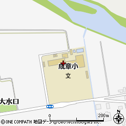大館市立成章小学校周辺の地図