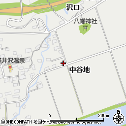 秋田県大館市軽井沢中谷地146-2周辺の地図
