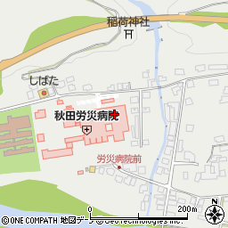 秋田県大館市軽井沢下岱周辺の地図
